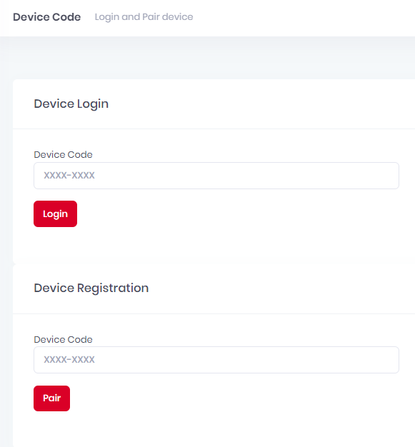 Device code page
