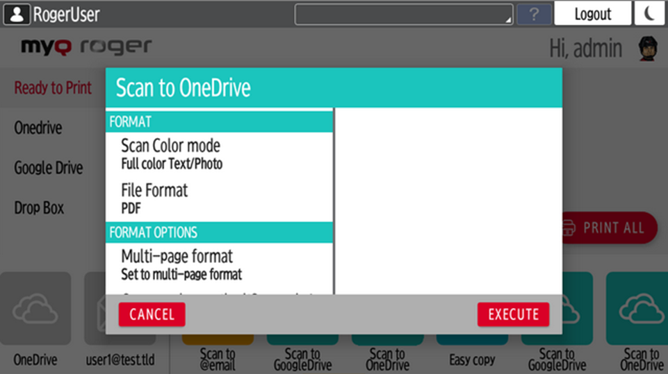 Scan to OneDrive