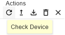Check device action