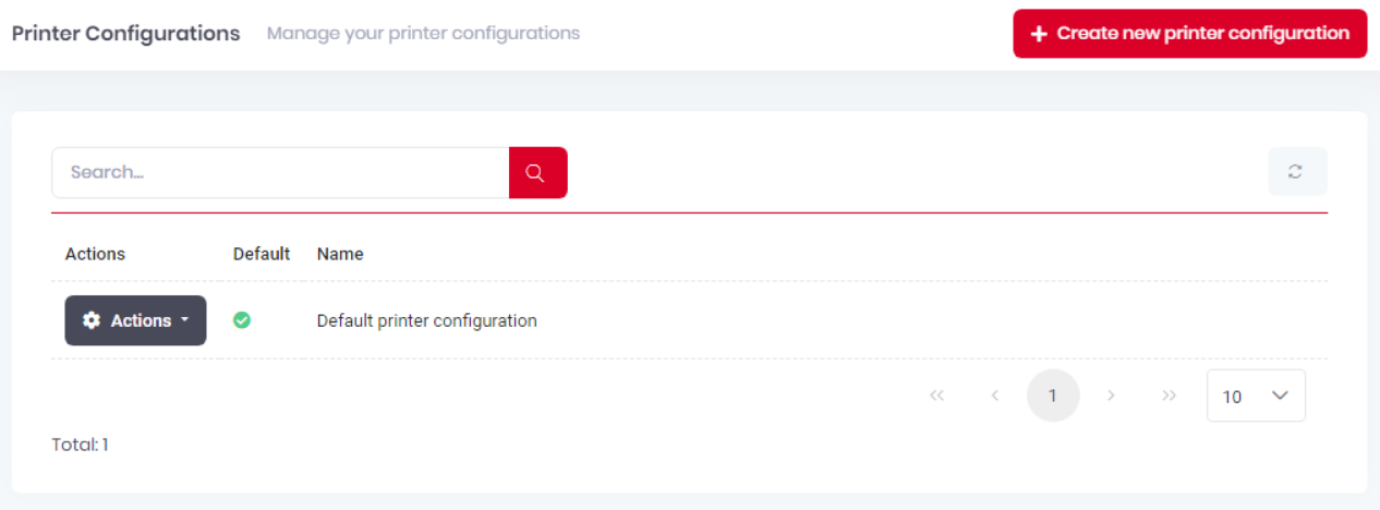 Printer Configurations