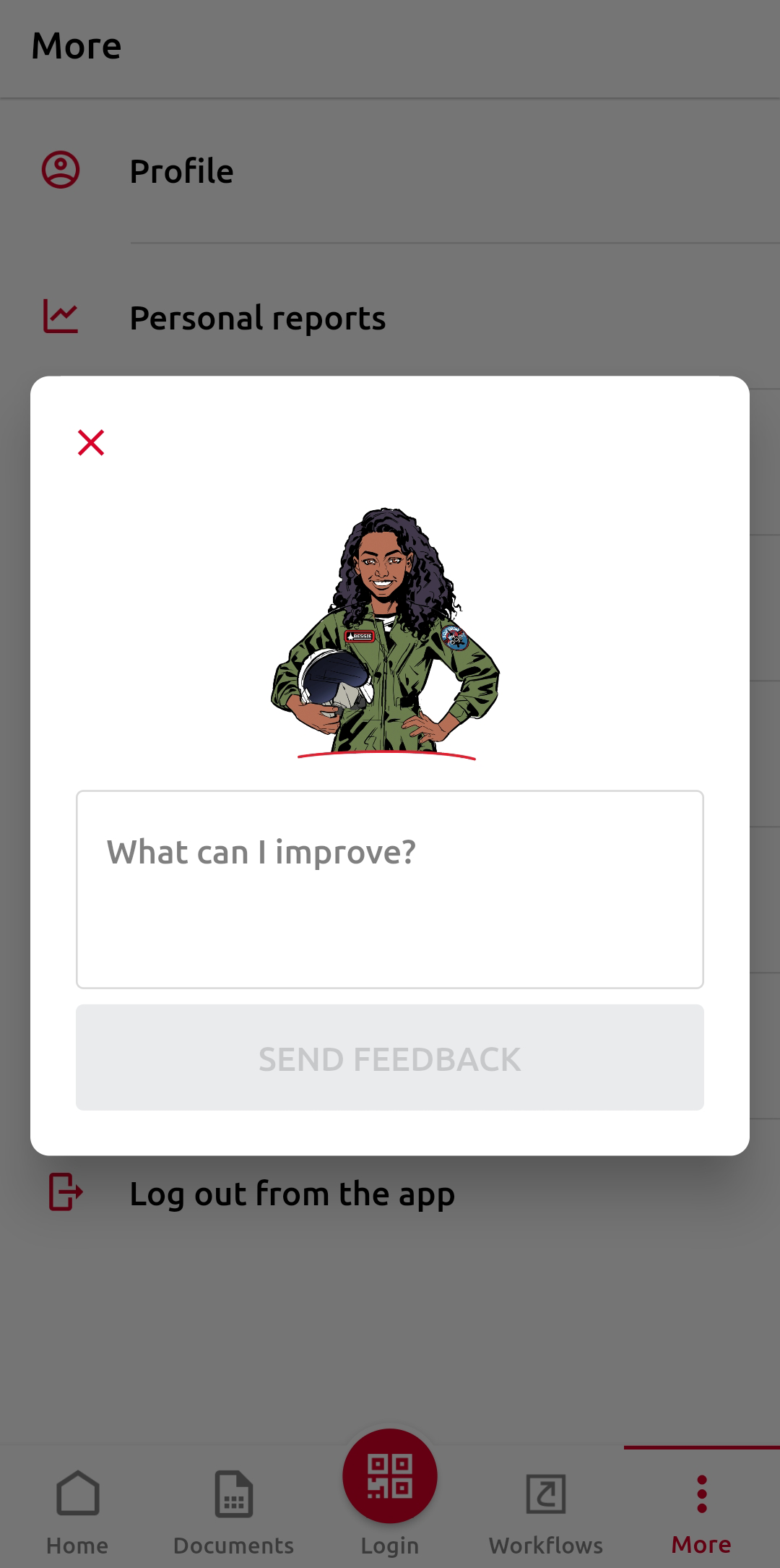 Sending feedback