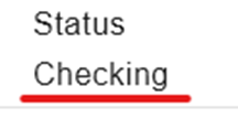 Cancelling checking
