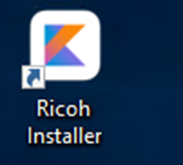 Ricoh installer desktop shortcut