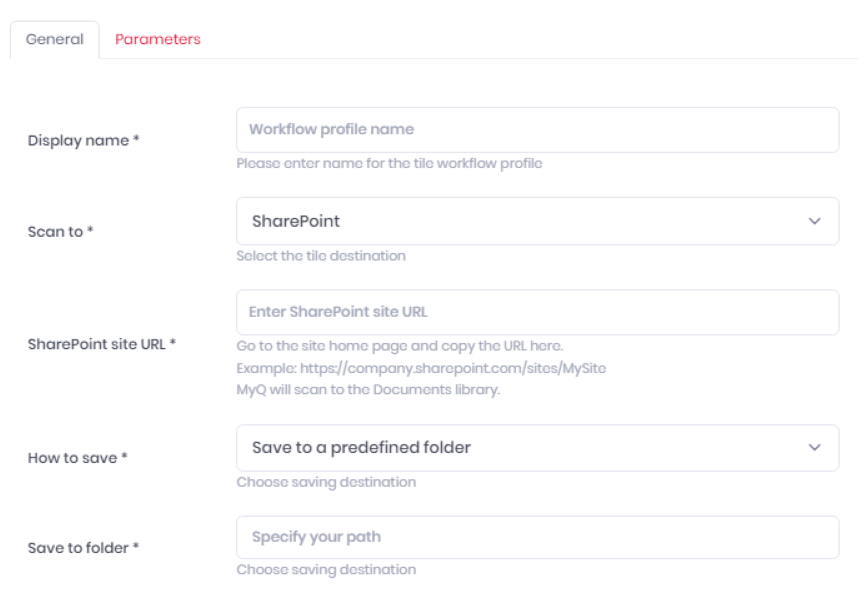 Workflow Scan to Share Point