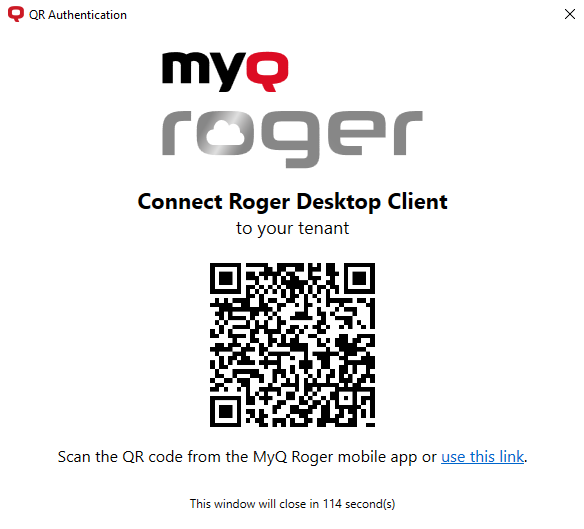 Sign in with QR code