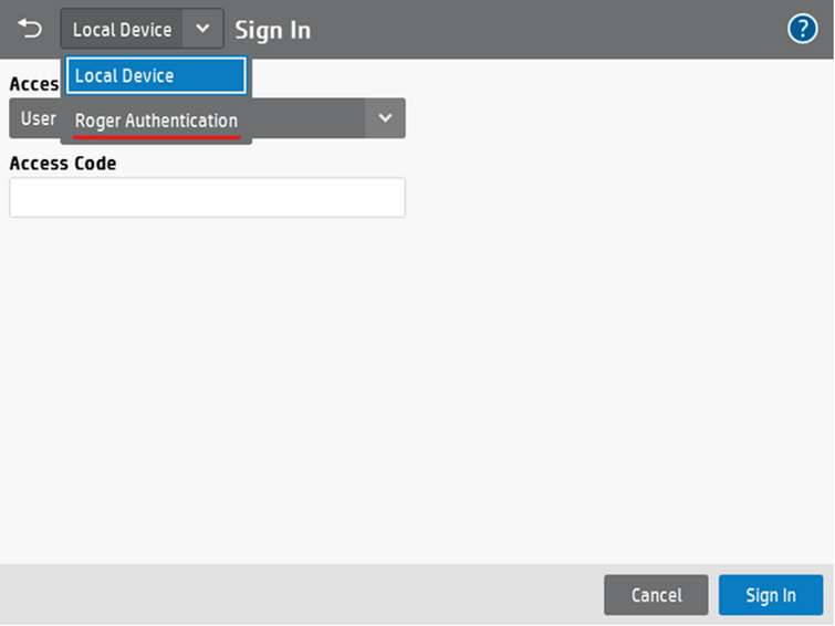 Change sign in to Roger authentication