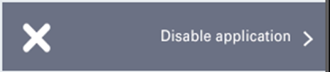 Disable application