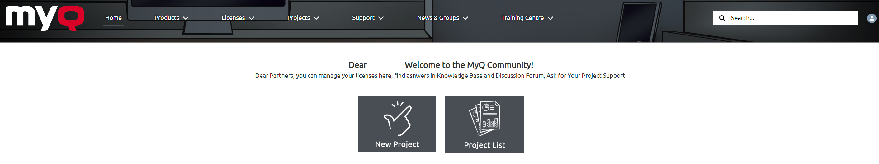 MyQ X Partner Portal