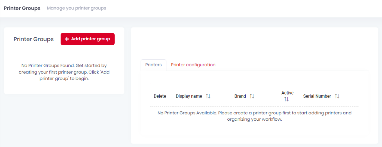 Printer Groups